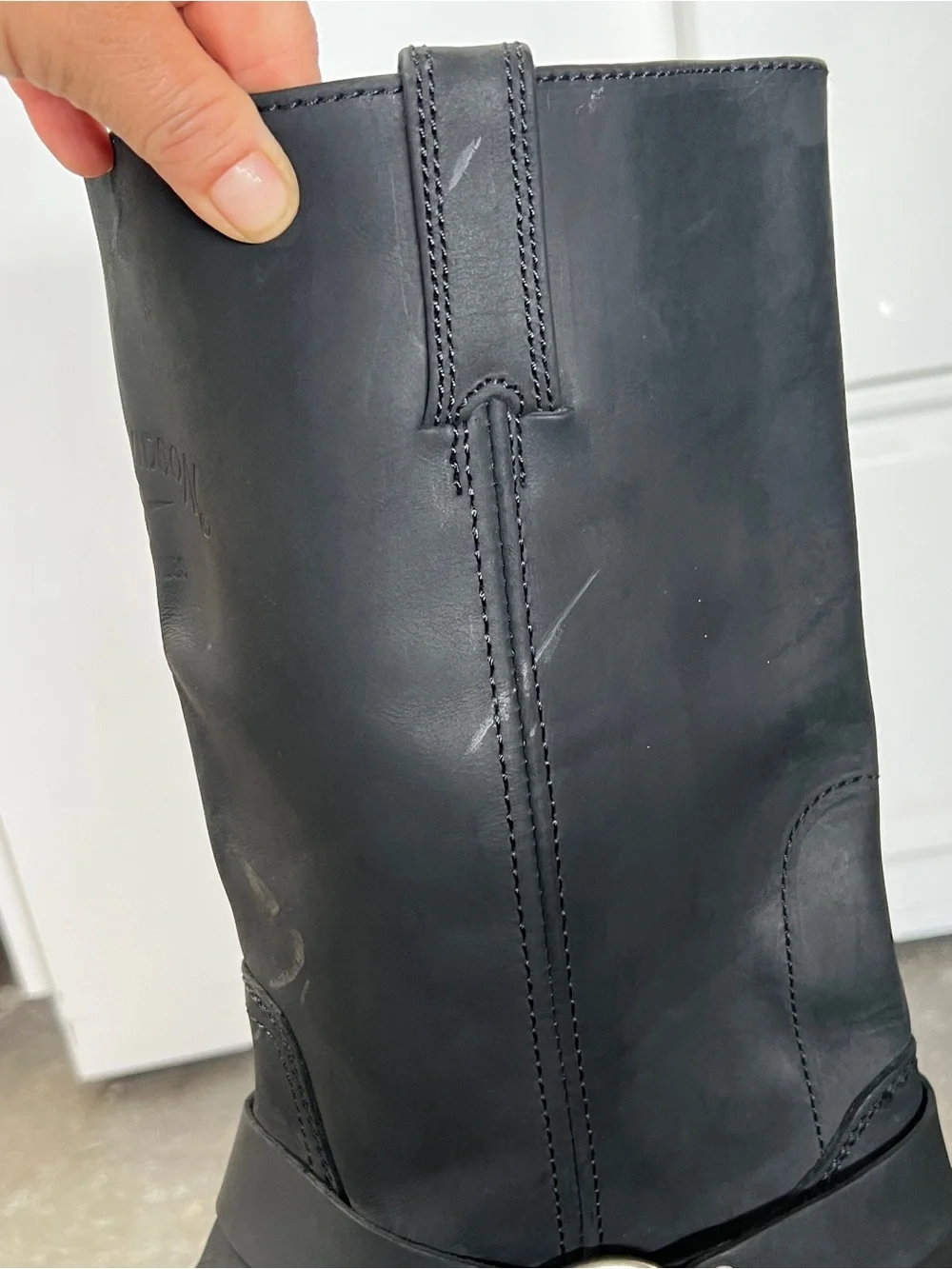Harley-Davidson Bowden Men’s Size 12 Black Leather Harness Motorcycle Boots